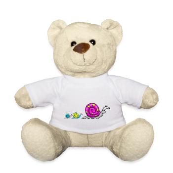 Snail family comic - Teddy Bear - white - Front