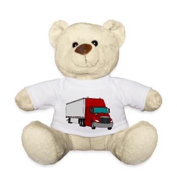 truck trucks trucks vehicles construction trucks3 - Teddy Bear - white - Front