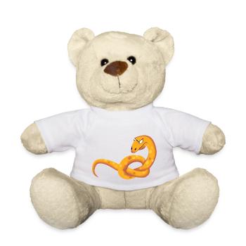 Snake - Teddy Bear - white - Front