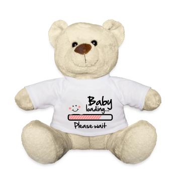 Baby loading - please wait - Nounours - blanc - Devant