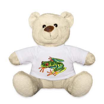 Frog - Teddy Bear - white - Front