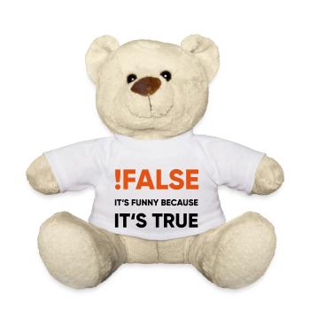 faux - c'est faux parce que c'est vrai - Nounours - blanc - Devant