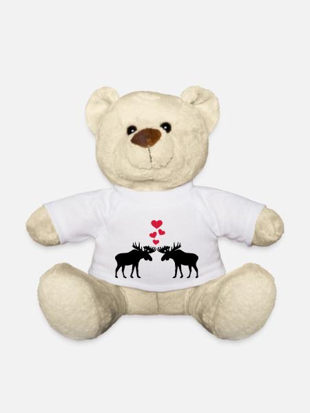 Elks - Teddy Bear - white