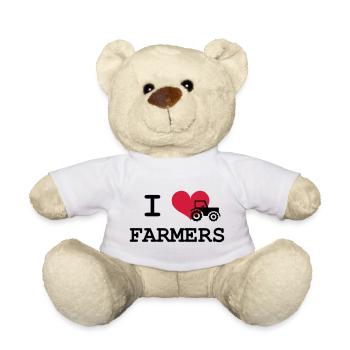 I Love Farmers - Teddy - Weiß - Vorne
