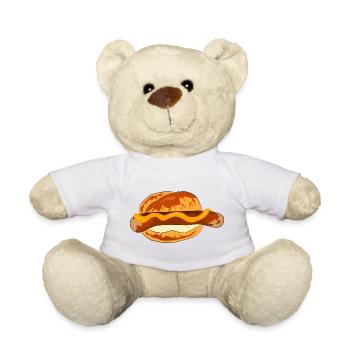 bratwurst speise essen koch - Teddy - Weiß - Vorne