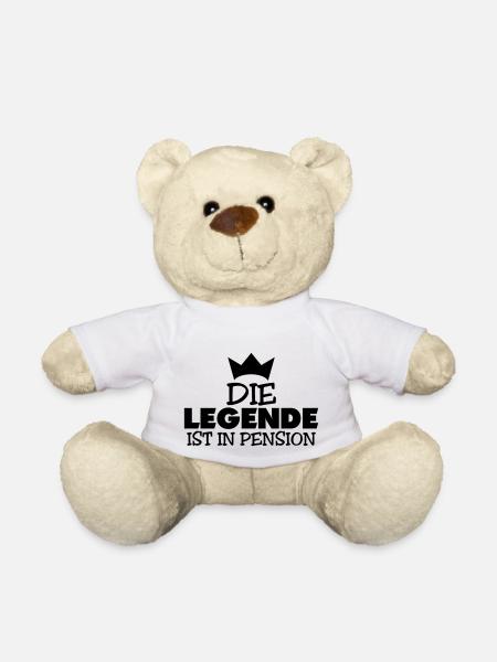 die legende ist in pension - Teddy - Weiß