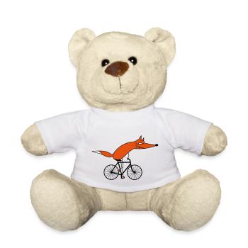 Cycliste intelligent (c) - Nounours - blanc - Devant