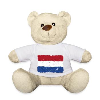 Netherlande Flag - Teddy - Weiß - Vorne