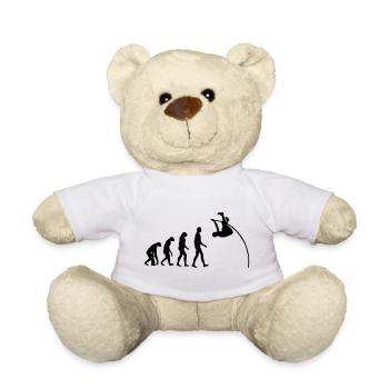 Stabhochsprung Stabhochsprunger Sport Sportler - Teddy - Weiß - Vorne