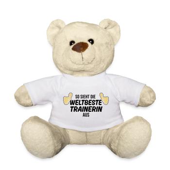 die weltbeste trainerin - Teddy - Weiß - Vorne