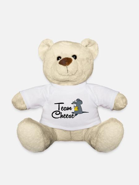 team cheese cheese mouse - Teddy Bear - white