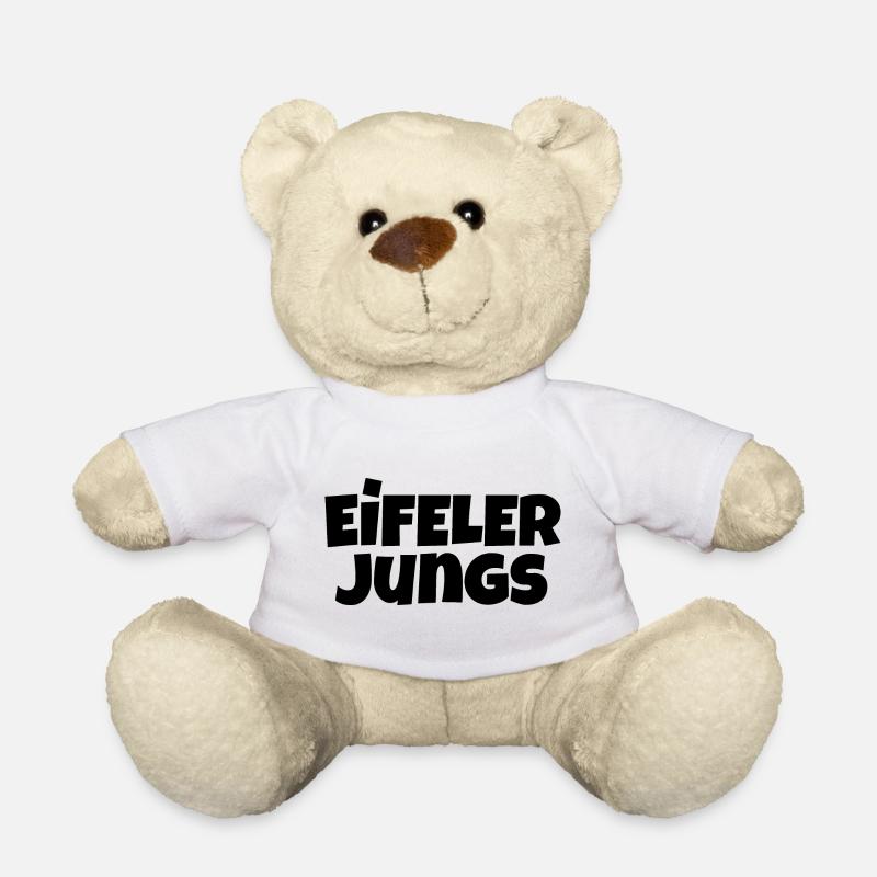 Eifel boys (black) men from the Eifel - Teddy Bear - white