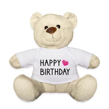 ALLES GUTE ZUM GEBURTSTAG ALLES GUTE ZUM GEBURTSTAG. JAHRESTAG. - Teddy - Weiß - Vorne