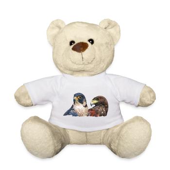 Harrisfalke und Wanderfalke - Teddy - Weiß - Vorne
