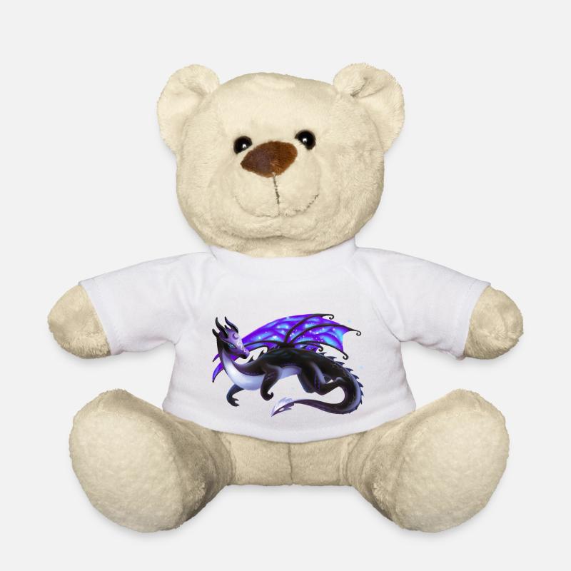 Magischer Nacht Drache - Drachen der Elemente - Teddy - Weiß
