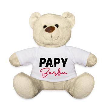 papy barbu - Nounours - blanc - Devant