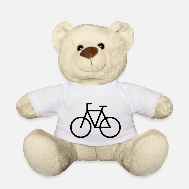 bicycle - Teddy Bear - white
