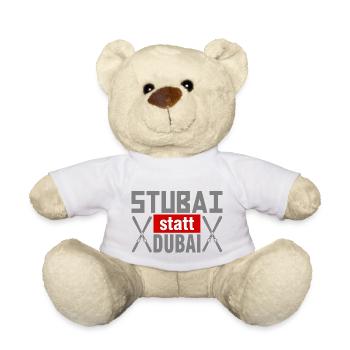 Stubai(tal) statt Dubai - Skifahren Berge Winter - Teddy - Weiß - Vorne