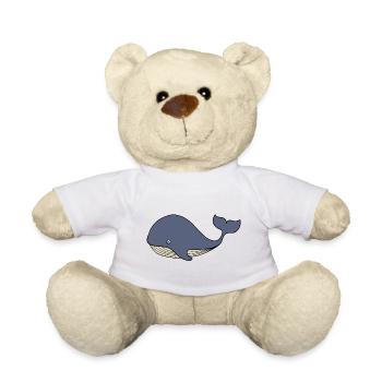 Whale Blue Whale Kids - Teddy Bear - white - Front