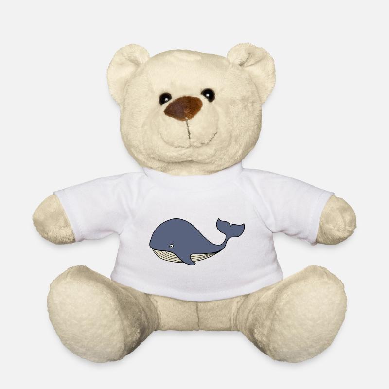 Wal Blauwal Kinder - Teddy - Weiß