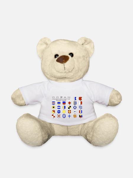 Ocean International Code Sea Flags, Marinekleidung - Teddy - Weiß