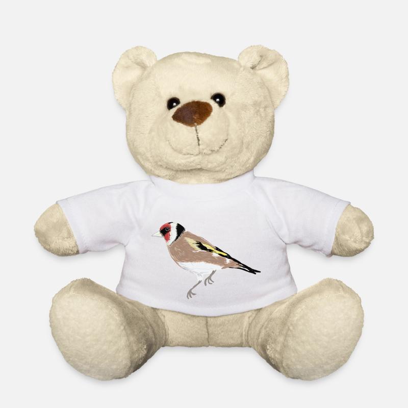 Gartenvogel Stieglitz - Teddy - Weiß