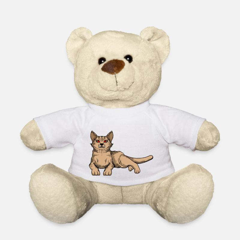 Lustige Katzen 8 - Teddy - Weiß