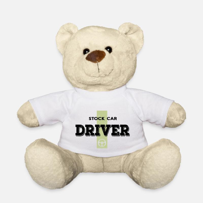Stock Car Driver - Teddy - Weiß