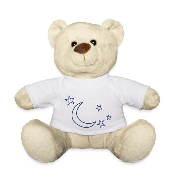 Étoiles Lune - Nounours - blanc - Devant