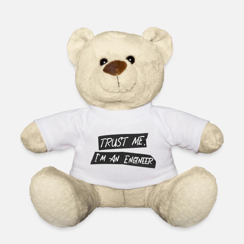 Engineer With Panzertape - Teddy Bear - white