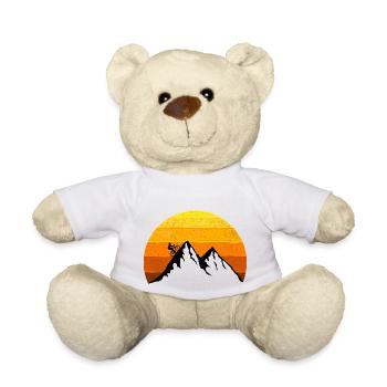 Vélo de course, Montagne, Coucher de soleil, Vélo, Randonnée en montagne - Nounours - blanc - Devant