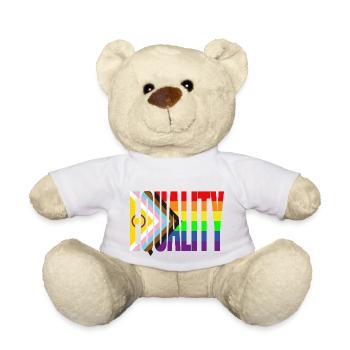 Égalité - Nounours - blanc - Devant
