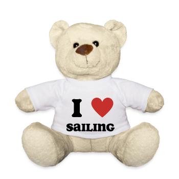 I Love Sailing - Teddy Bear - white - Front