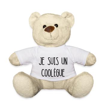 je suis un coolègue - Nounours - blanc - Devant