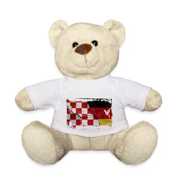 Deutschland Kroatien - Teddy - Weiß - Vorne