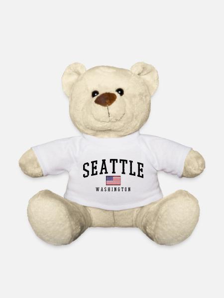Seattle Washington États-Unis - Nounours - blanc