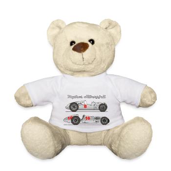 Mythos Silberpfeil – klassische, deutsche Rennauto - Teddy - Weiß - Vorne