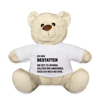 Ich bin Bestatter, ich irre mich nie! - Teddy - Weiß - Vorne