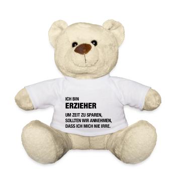Ich bin Erzieher, ich irre mich nie! - Teddy - Weiß - Vorne