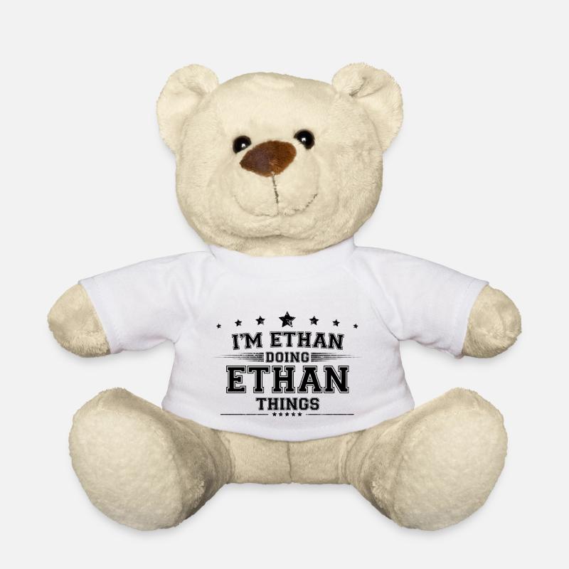 Ich bin Ethan, der Ethan Dinge macht - Teddy - Weiß