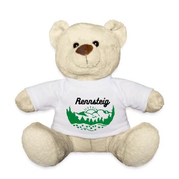 Thüringen Rennsteig Wandern Thüringer Wald grün - Teddy - Weiß - Vorne