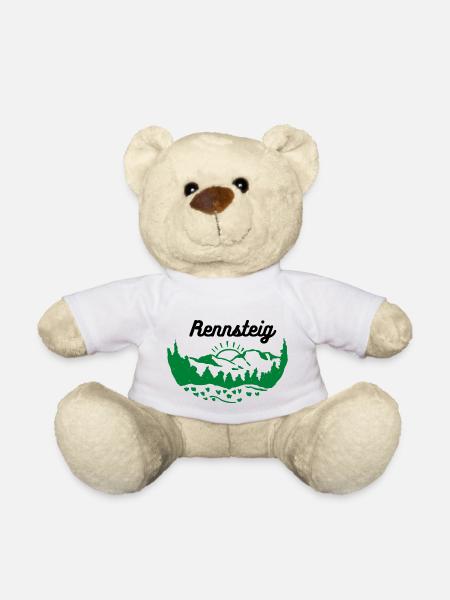 Thüringen Rennsteig Wandern Thüringer Wald grün - Teddy - Weiß