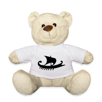 Empuriabrava Ship w - Teddy Bear - white - Front