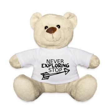 N’arrêtez jamais d’explorer - Nounours - blanc - Devant