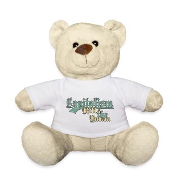 Kapitalismus Tötet das Menschliche - Teddy - Weiß - Vorne