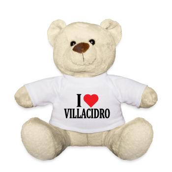 t-shirt J’adore Villacidro t-shirt Sardaigne - Nounours - blanc - Devant