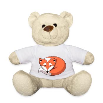 Fox - Teddy Bear - white - Front