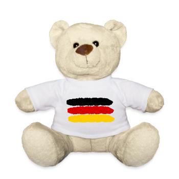 Allemagne couleurs noir rouge or - Nounours - blanc - Devant