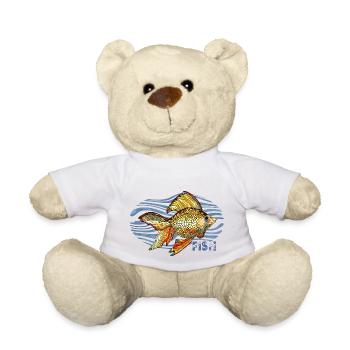 Fish - Teddy Bear - white - Front