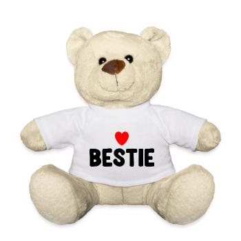 Bestie Herz - Teddy - Weiß - Vorne